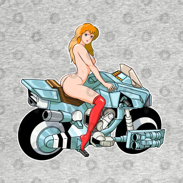 Girl bike by Robotech/Macross and Anime design's